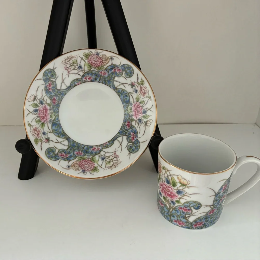 NWT Vintage Laudel for Macy’s Porcelain Made in Japan Demitasse Tea Cup/Saucer
